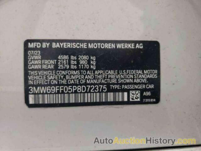 BMW 3 SERIES, 3MW69FF05P8D72375