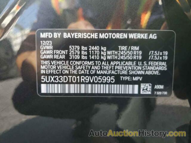 BMW X4 XDRIVE30I, 5UX33DT01R9V05995