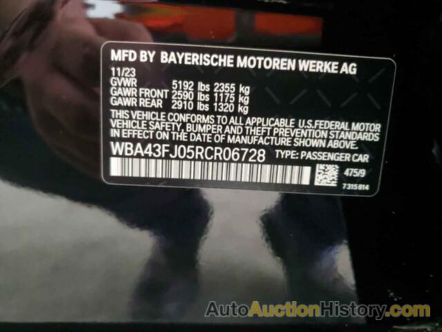 BMW 5 SERIES I, WBA43FJ05RCR06728