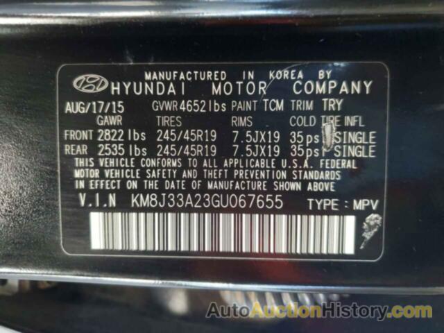 HYUNDAI TUCSON LIMITED, KM8J33A23GU067655