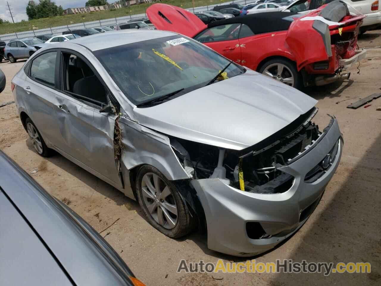 2014 HYUNDAI ACCENT GLS, KMHCU4AE4EU763007