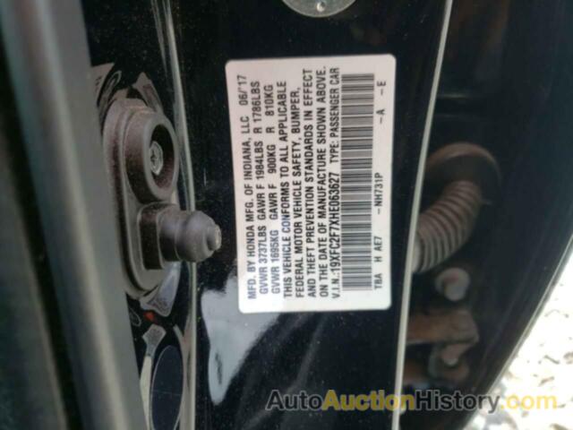 HONDA CIVIC EX, 19XFC2F7XHE063627