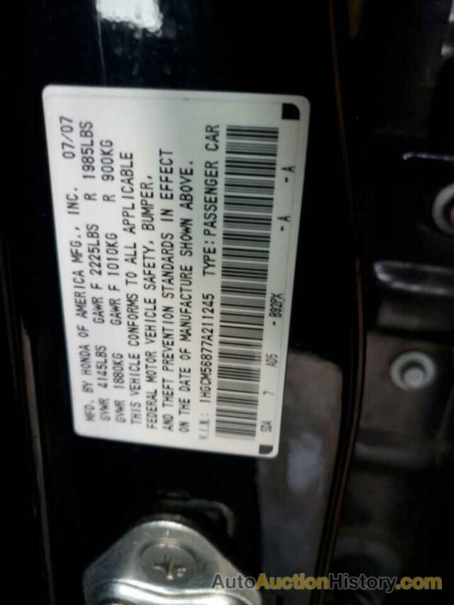 HONDA ACCORD EX, 1HGCM56877A211245