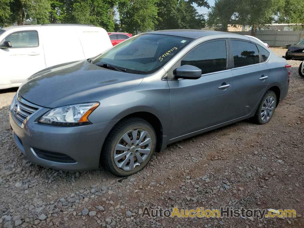 2014 NISSAN SENTRA S, 3N1AB7APXEY306271