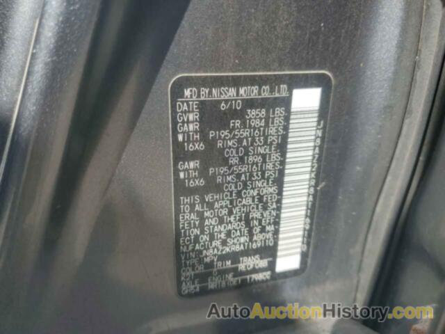 NISSAN CUBE BASE, JN8AZ2KR8AT169110