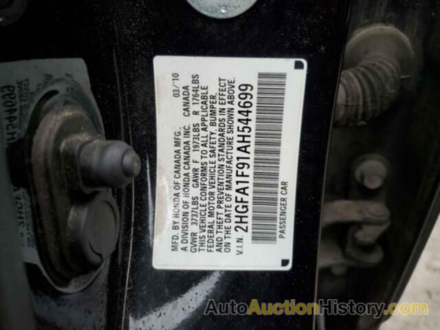 HONDA CIVIC EXL, 2HGFA1F91AH544699