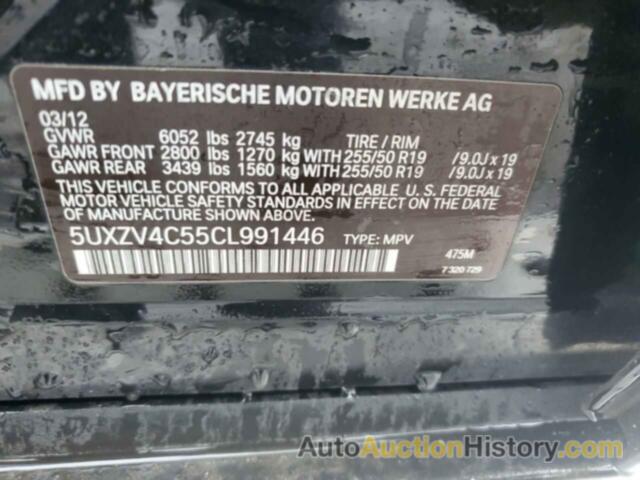 BMW X5 XDRIVE35I, 5UXZV4C55CL991446