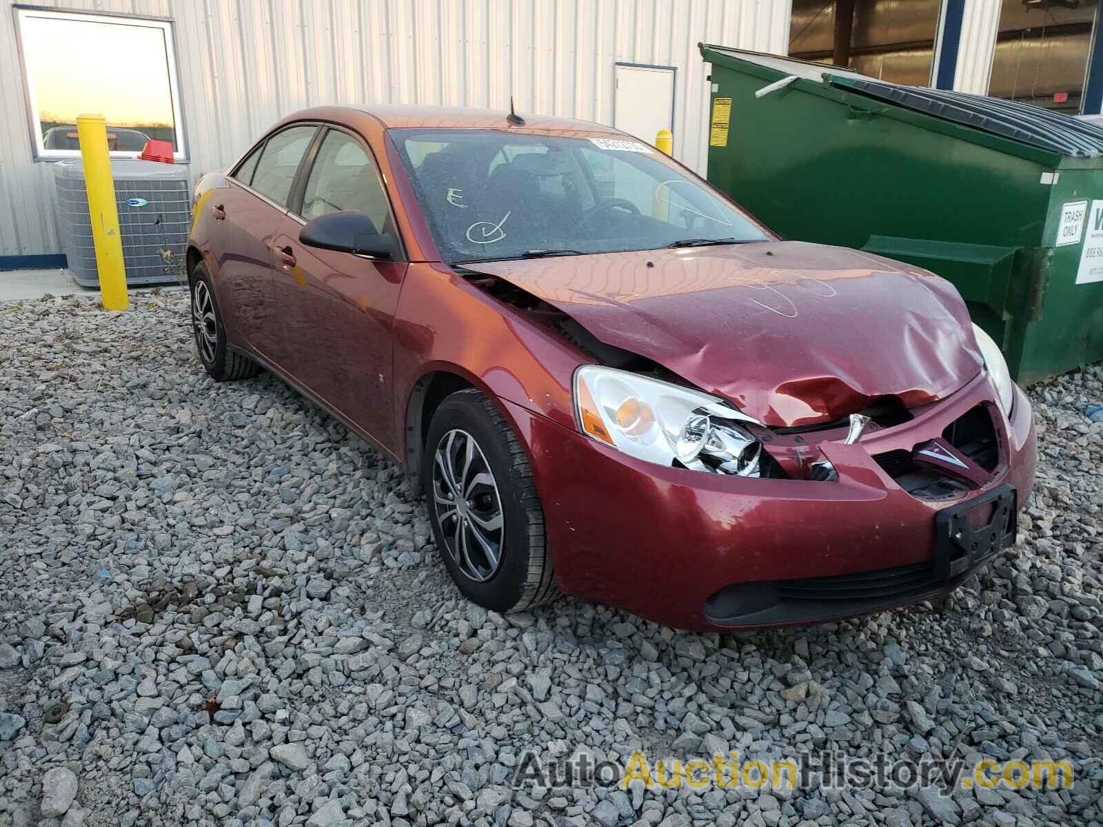 2008 PONTIAC G6 VALUE L VALUE LEADER, 1G2ZF57B684205955