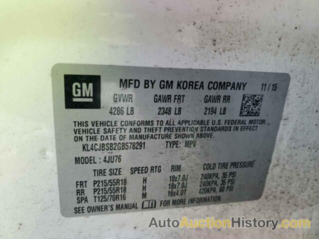 BUICK ENCORE CONVENIENCE, KL4CJBSB2GB578291