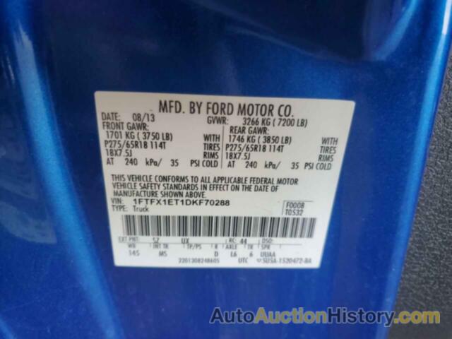 FORD F-150 SUPER CAB, 1FTFX1ET1DKF70288