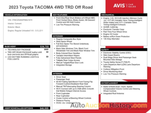 TOYOTA TACOMA DOUBLE CAB, 3TMCZ5AN5PM621879