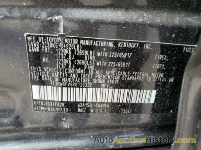 TOYOTA RAV4 XLE, 4T3RWRFV8RU120392