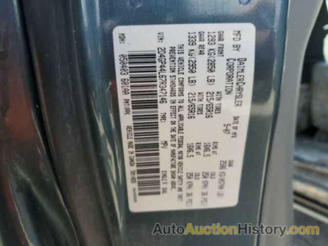 DODGE CARAVAN SXT, 2D4GP44L67R347146