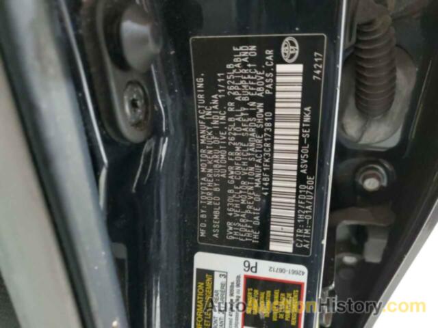 TOYOTA CAMRY BASE, 4T4BF1FK3CR173810