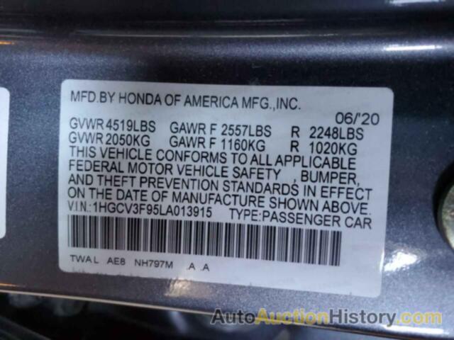 HONDA ACCORD TOURING HYBRID, 1HGCV3F95LA013915