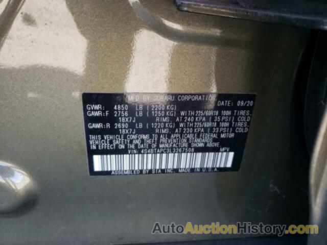 SUBARU OUTBACK TOURING, 4S4BTAPC3L3267508