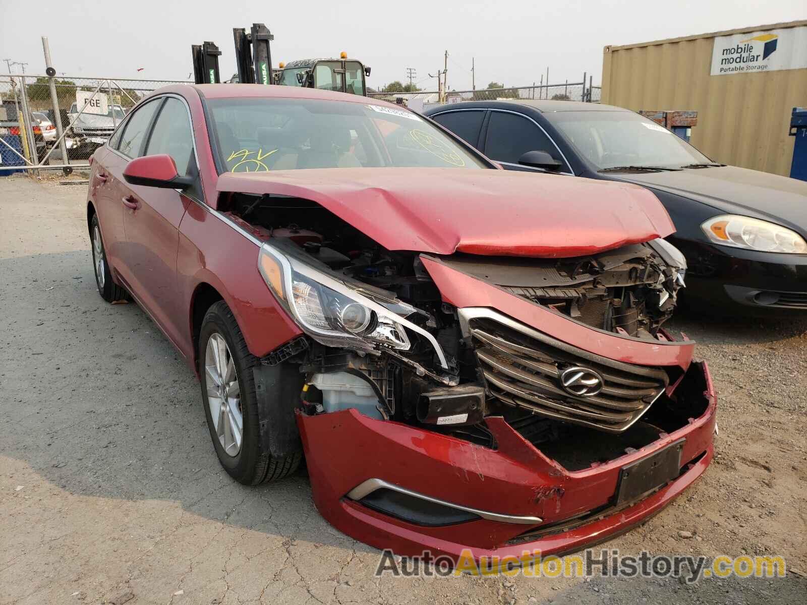 2017 HYUNDAI SONATA SE, 5NPE24AF4HH484005