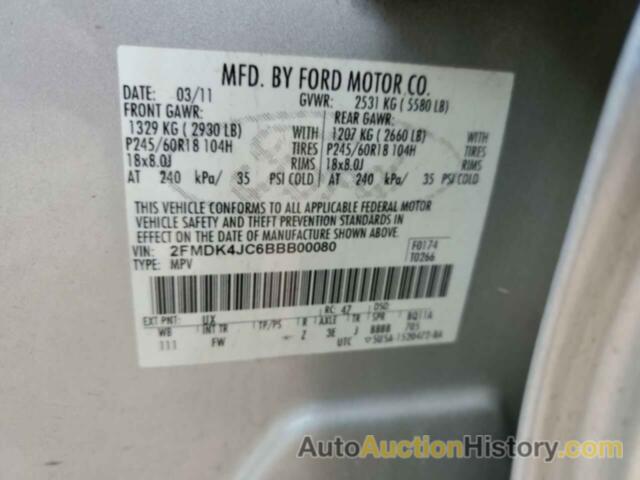 FORD EDGE SEL, 2FMDK4JC6BBB00080