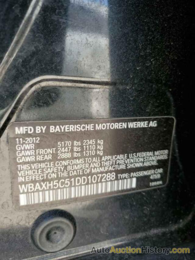 BMW 5 SERIES XI, WBAXH5C51DD107288