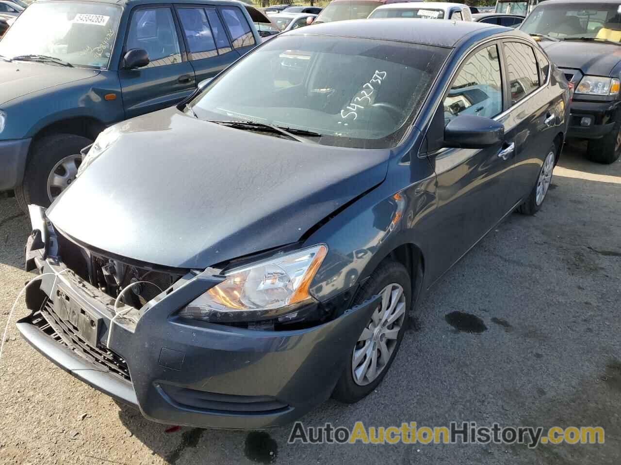 2014 NISSAN SENTRA S, 3N1AB7APXEL660434