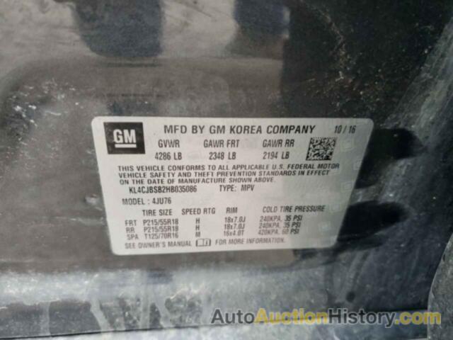 BUICK ENCORE PREFERRED II, KL4CJBSB2HB035086