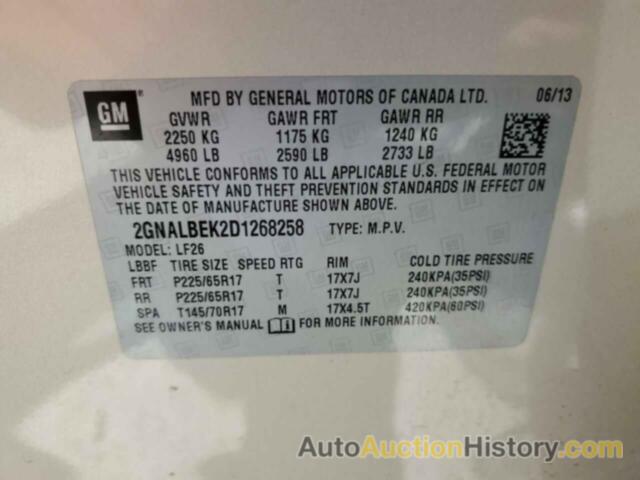 CHEVROLET EQUINOX LS, 2GNALBEK2D1268258