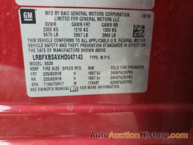 BUICK ENVISION ESSENCE, LRBFXBSAXHD047143