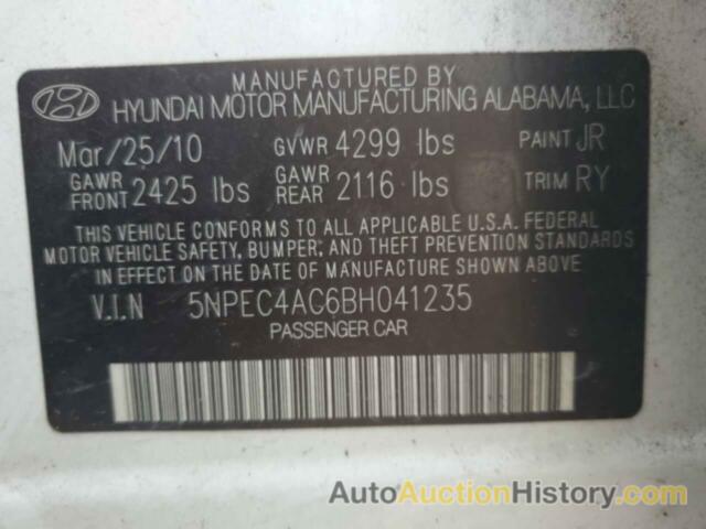 HYUNDAI SONATA SE, 5NPEC4AC6BH041235