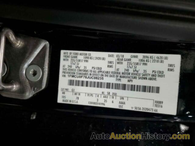 FORD ESCAPE S, 1FMCU0F78JUC08235