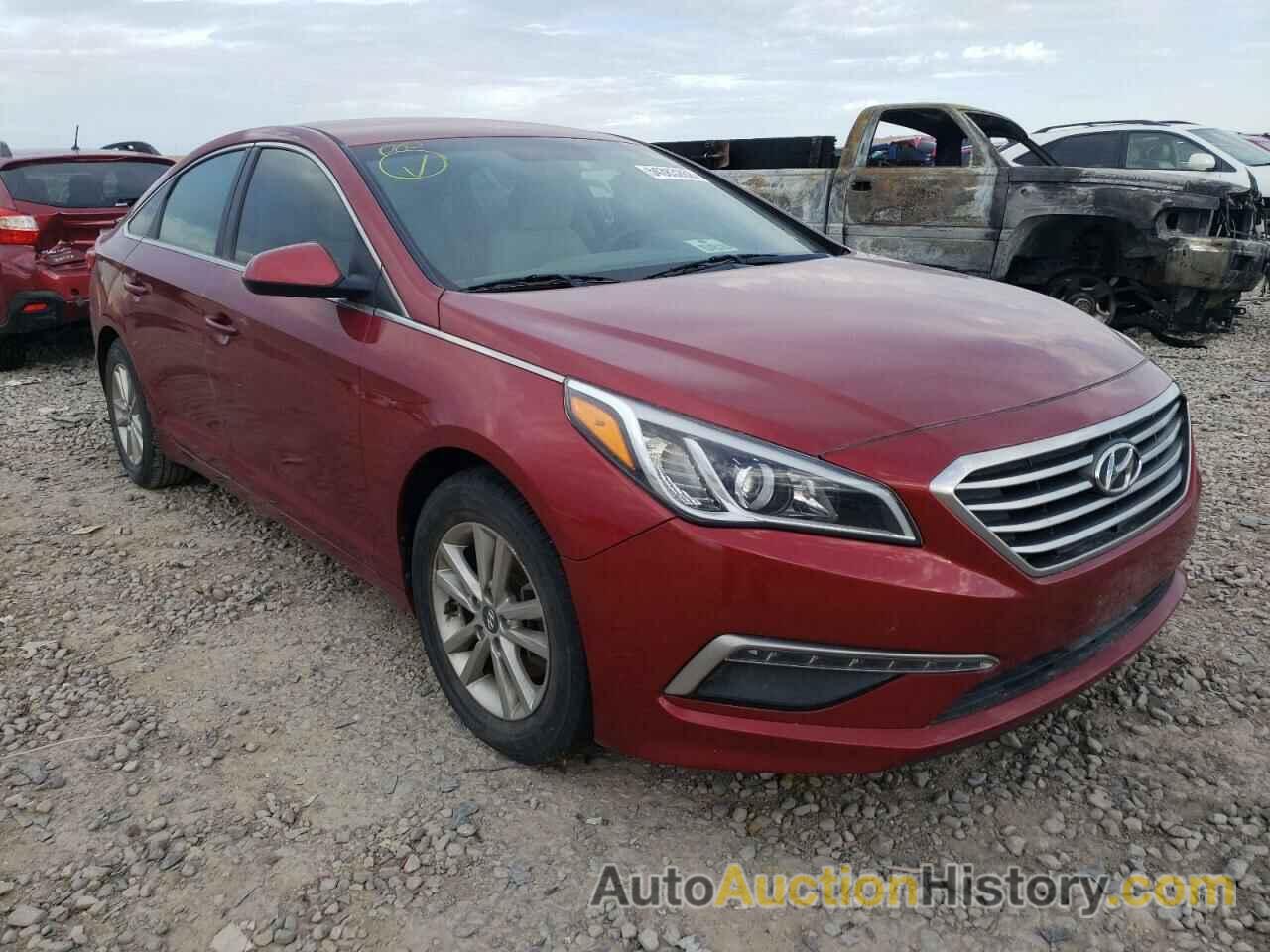 2015 HYUNDAI SONATA SE, 5NPE24AF3FH194741