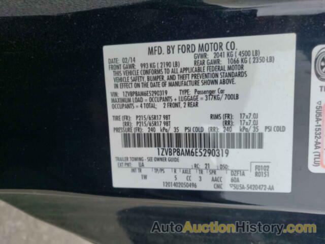 FORD ALL Models, 1ZVBP8AM6E5290319