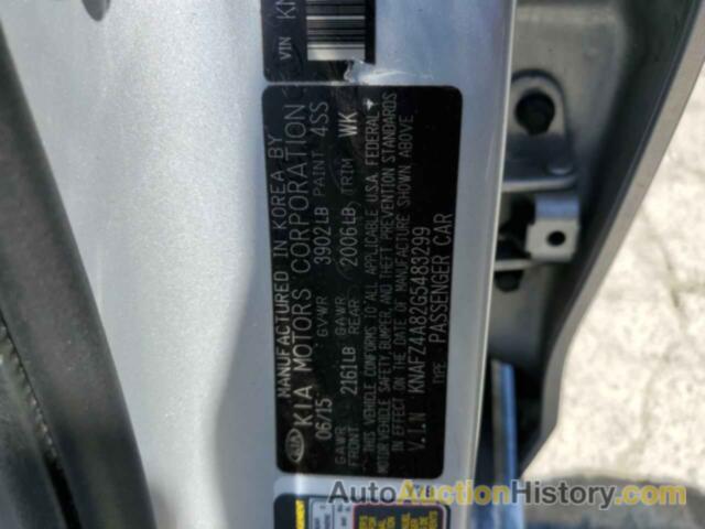 KIA FORTE EX, KNAFZ4A82G5483299