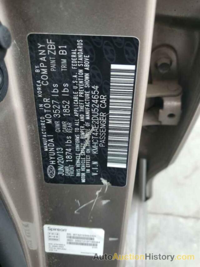 HYUNDAI ACCENT GLS, KMHCT4AE2DU524654