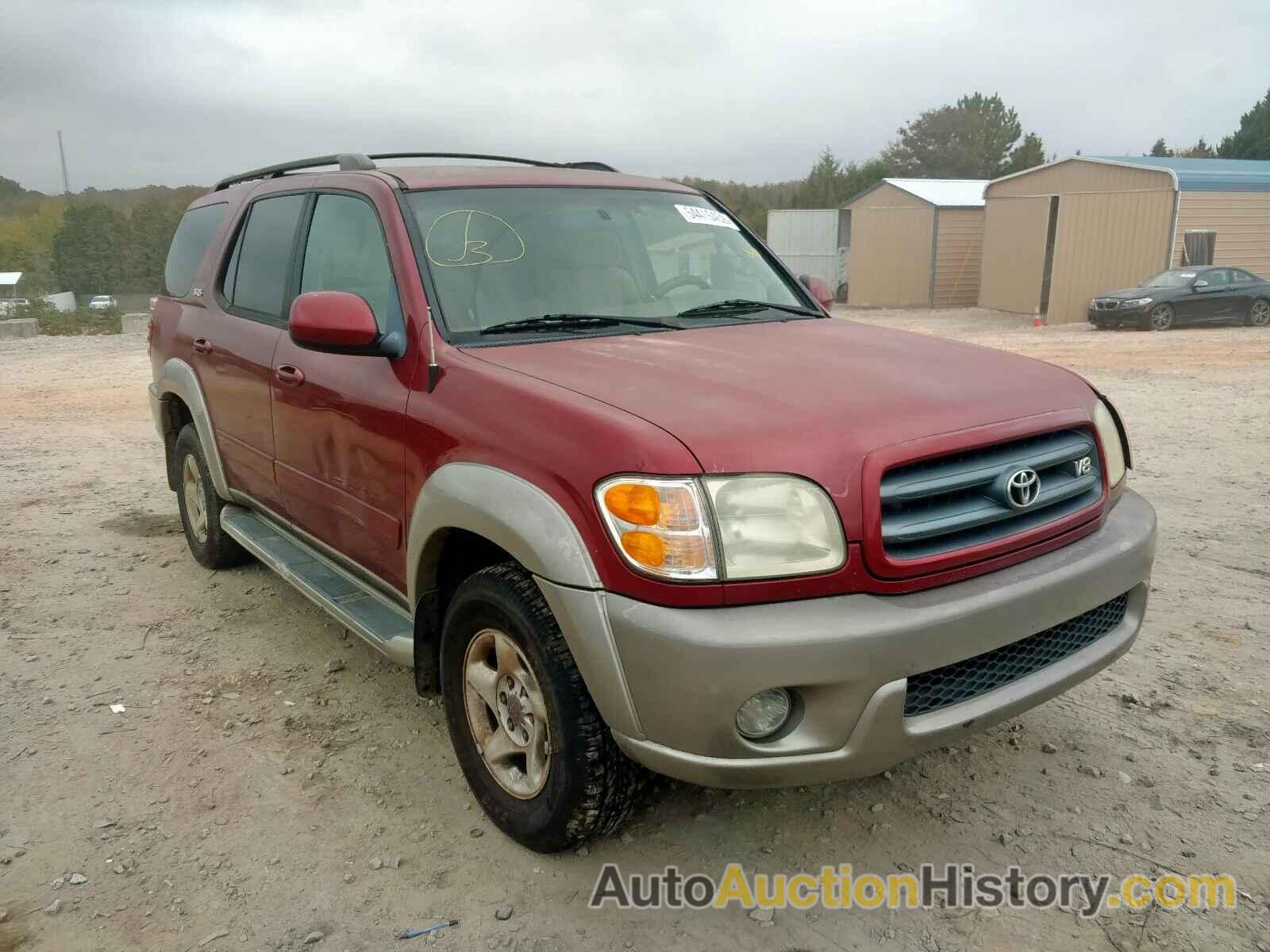 2002 TOYOTA SEQUOIA SR SR5, 5TDZT34A52S064859