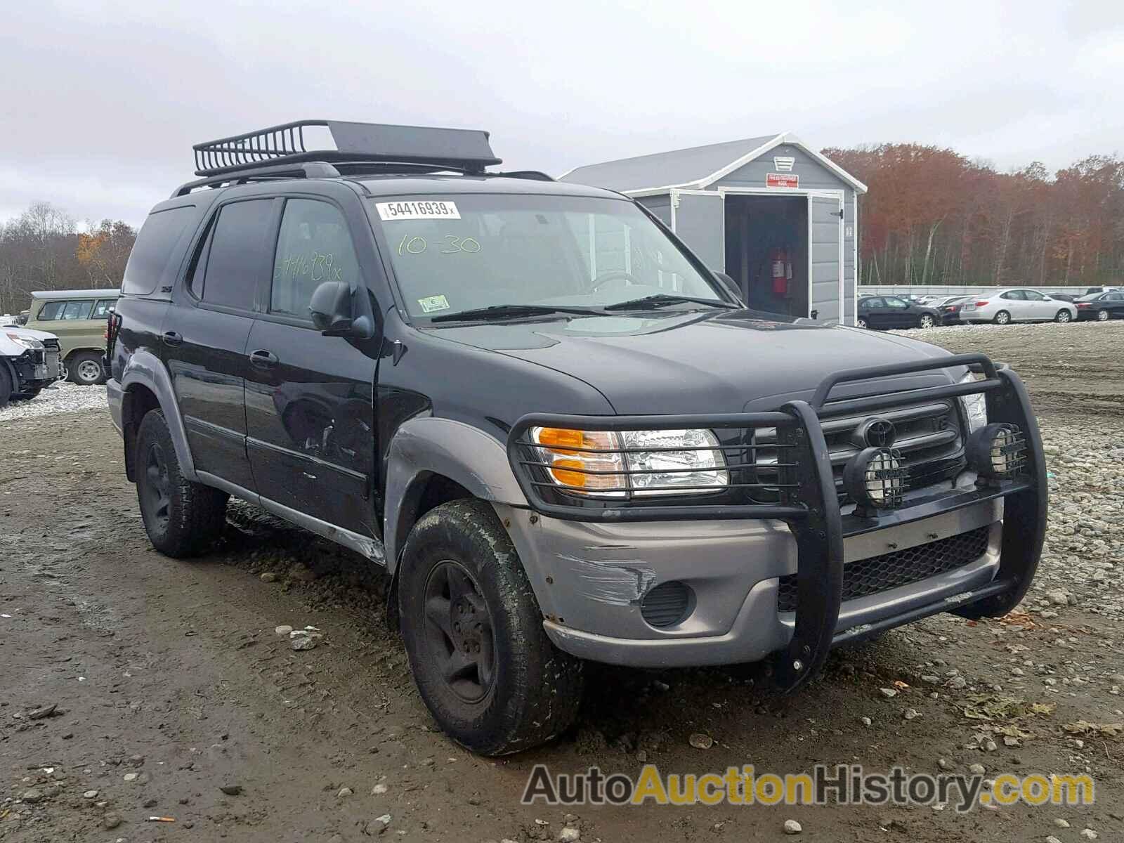 2002 TOYOTA SEQUOIA SR SR5, 5TDBT44A82S095546