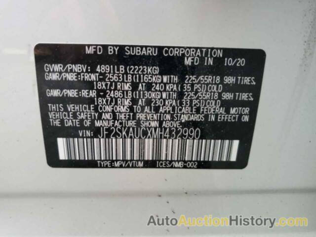 SUBARU FORESTER LIMITED, JF2SKAUCXMH432990