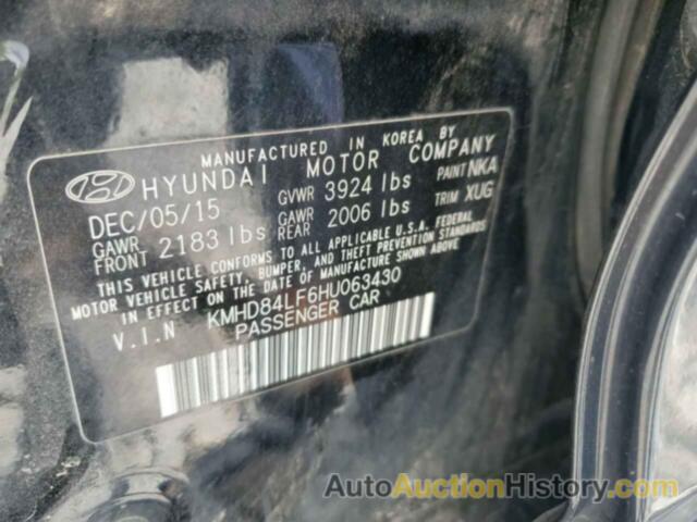 HYUNDAI ELANTRA SE, KMHD84LF6HU063430