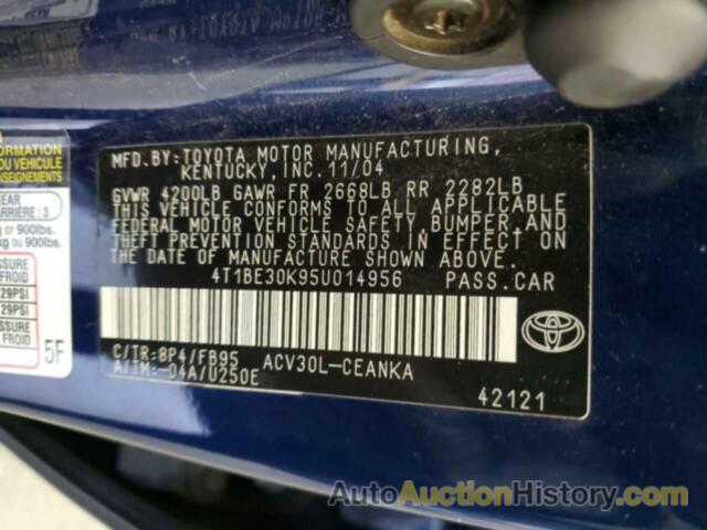 TOYOTA CAMRY LE, 4T1BE30K95U014956