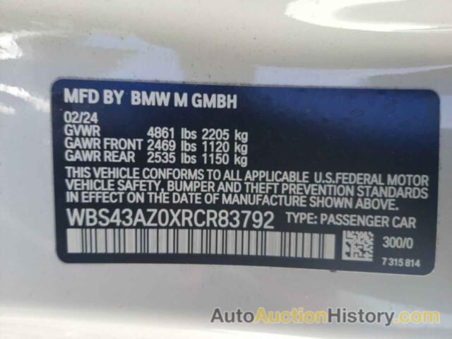 BMW M4 COMPETITION, WBS43AZ0XRCR83792