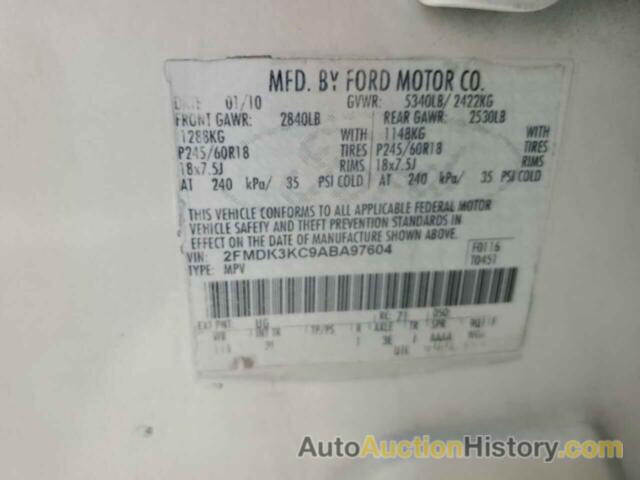 FORD EDGE LIMITED, 2FMDK3KC9ABA97604