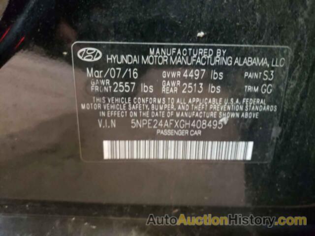 HYUNDAI SONATA SE, 5NPE24AFXGH408495