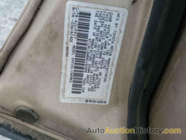 TOYOTA CAMRY LE, 4T1SK12W8NU142408