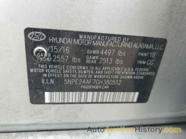 HYUNDAI SONATA SE, 5NPE24AF7GH380512