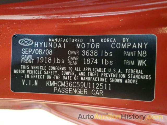 HYUNDAI ACCENT GS, KMHCM36C59U112511