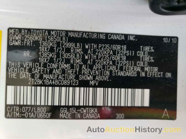 LEXUS RX350 350, 2T2BK1BA4BC089123