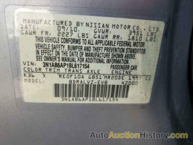 NISSAN SENTRA 2.0, 3N1AB6AP1BL617154