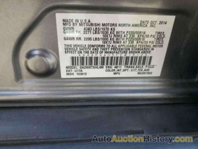 MITSUBISHI OUTLANDER SE, 4A4AP4AU5FE015123