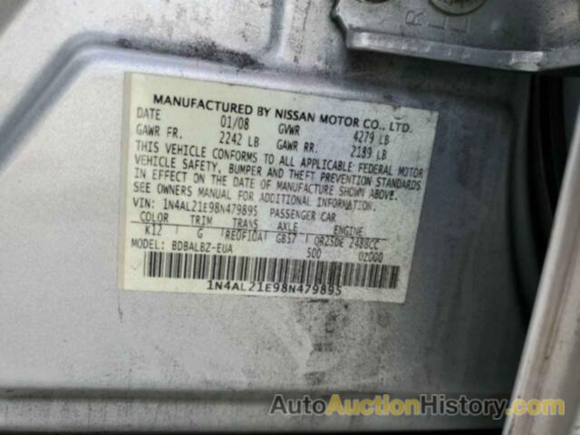 NISSAN ALTIMA 2.5, 1N4AL21E98N479895