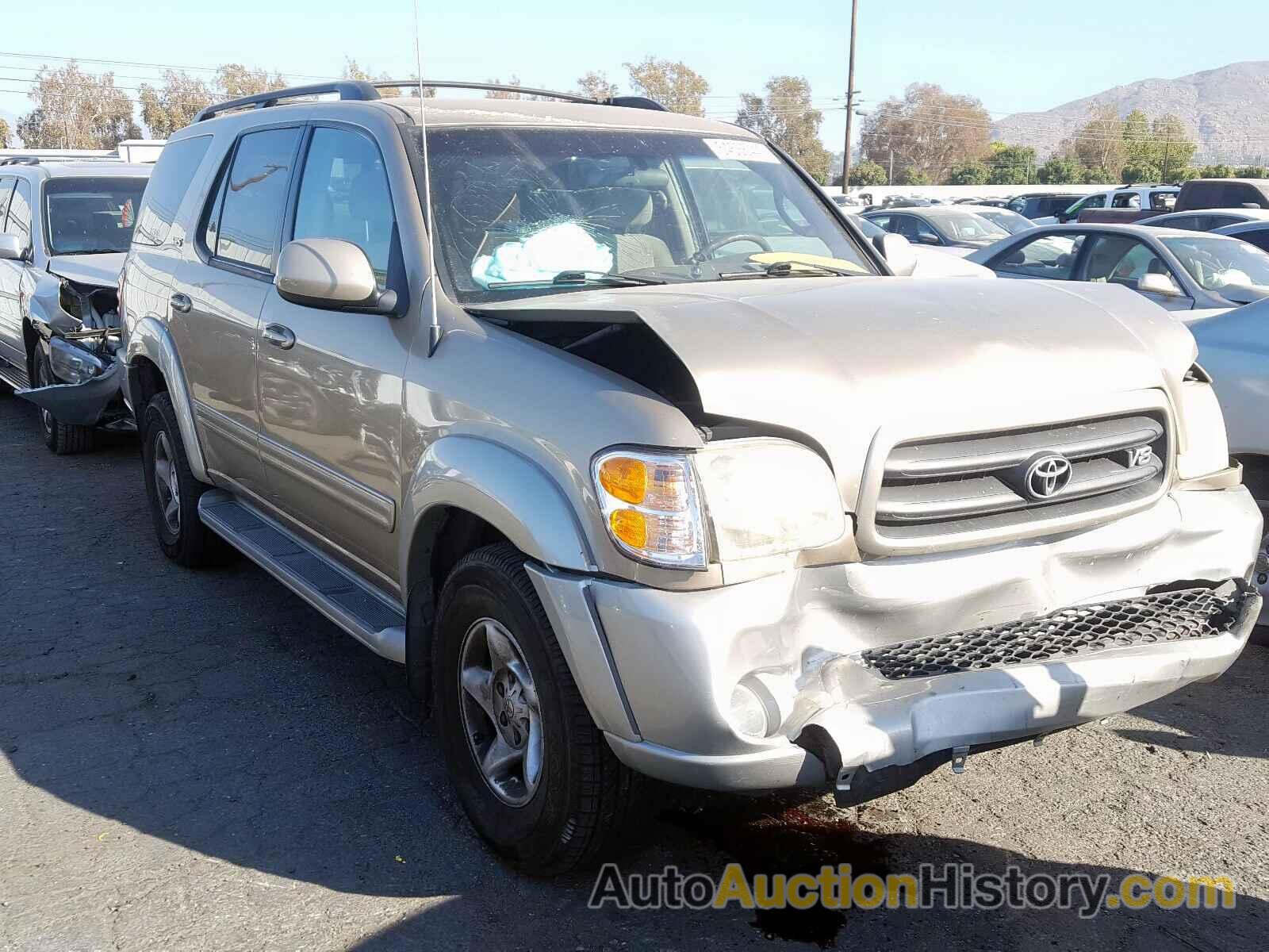 2002 TOYOTA SEQUOIA SR SR5, 5TDZT34AX2S089580