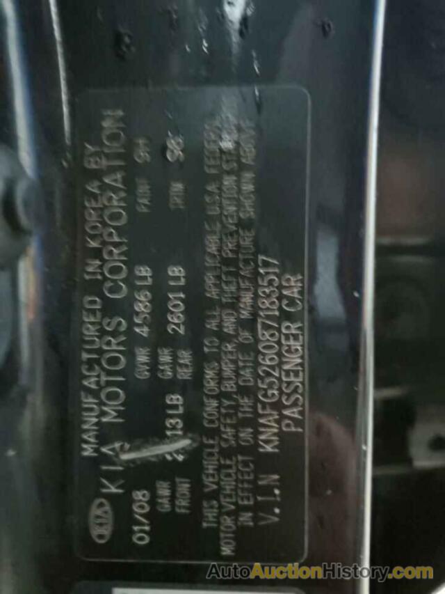 KIA RONDO LX, KNAFG526087183517